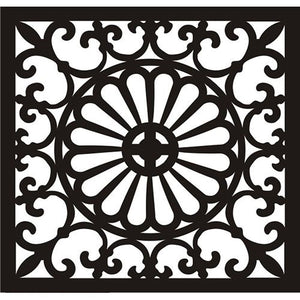 Intricate French Pattern Decorative Wall Tile Grid