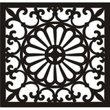 Intricate French Pattern Decorative Wall Tile Grid