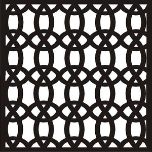 Circular Pattern Decorative Wall Tile Grid