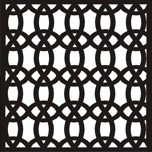 Circular Pattern Decorative Wall Tile Grid