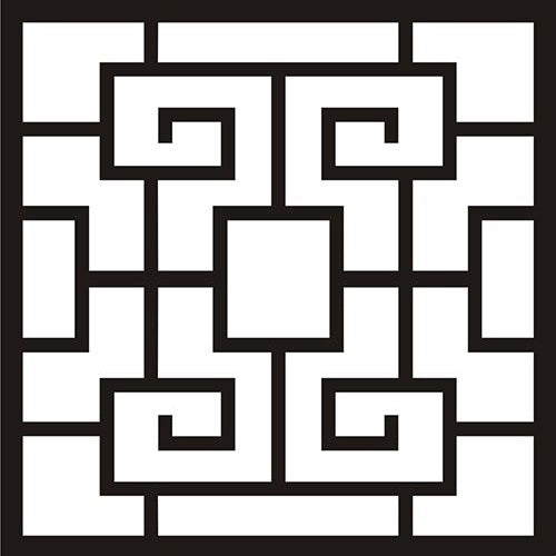 Square Pattern Decorative Wall Tile Grid