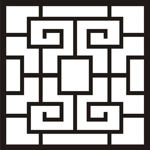 Square Pattern Decorative Wall Tile Grid