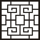 Square Pattern Decorative Wall Tile Grid