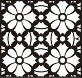 Floral Pattern Decorative Wall Tile Grid